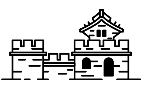 Great Wall Coloring Page